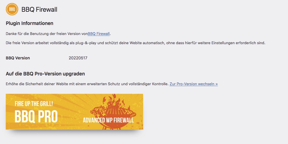 BBQ Firewall Einstellungen